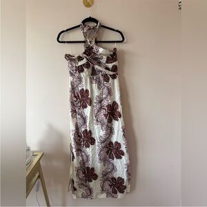 Tennis Floral Print Women's Dress 100% cotton